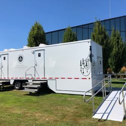 Luxury Restroom Trailers by Privy Chambers - 9 Station Executive ADA/wheelchair Compliant Restroom