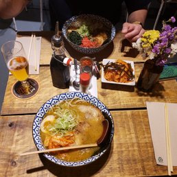 Spicy miso and shoyu Spicy miso and shoyu