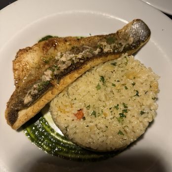 Eter Rooftop & Longue - Branzino with Mediterranean rice - Cocktail Bars Near Me - San Juan, Puerto Rico