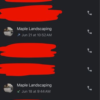 Maple Landscaping - Phone calls - Masonry/Concrete Near Me