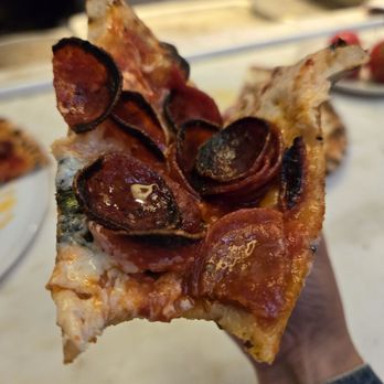 Bettina - Pepperoni with hot honey drizzle - Pizza Near Me - Santa Barbara, California Bettina - Pepperoni with hot honey drizzle - Pizza Near Me - Santa Barbara, California