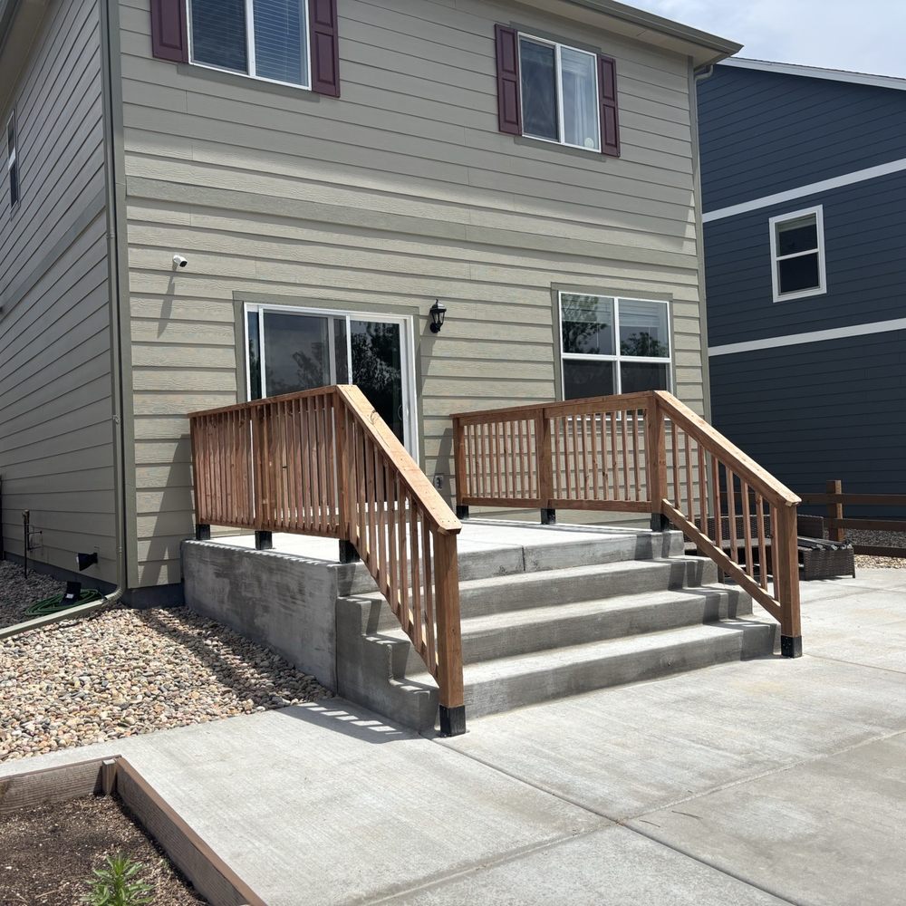 Almagre Construction - Patio railing turned out exactly how we wanted! Ben did an amazing job. - Handyman Near Me Almagre Construction - Patio railing turned out exactly how we wanted! Ben did an amazing job. - Handyman Near Me