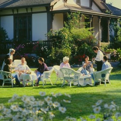 Point Ellice House Museum and Gardens - Visitors enjoying afternoon tea on the lawn