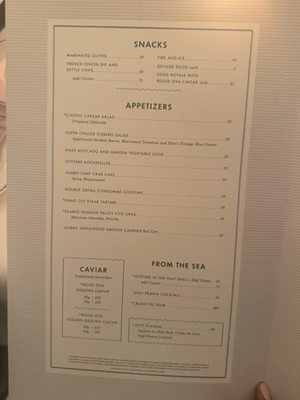 Menu photo 2 The Surf Club Restaurant Surfside, FL