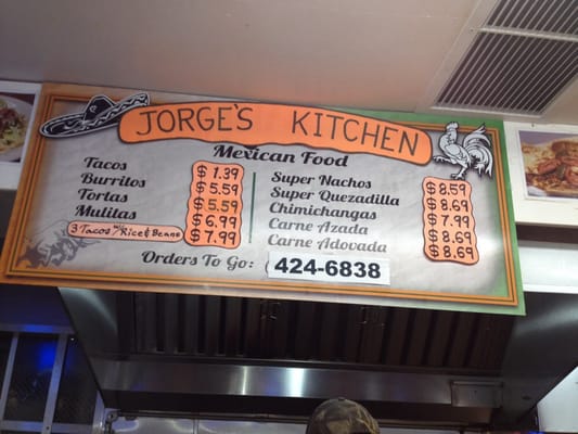 Menu photo 2 Jorge's Kitchen Mount Vernon, WA