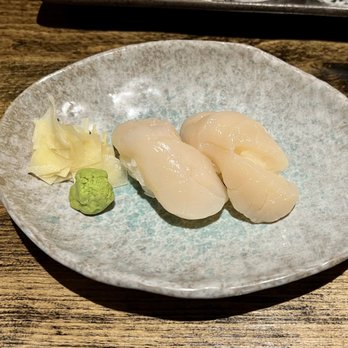 Amura Japanese - Sea scallop nigiri - $4 each - Japanese Near Me - New York, New York Amura Japanese - Sea scallop nigiri - $4 each - Japanese Near Me - New York, New York