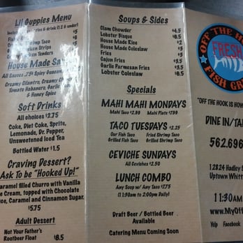 Off The Hook Fish Grill - Menu - Seafood Near Me - Whittier, California Off The Hook Fish Grill - Menu - Seafood Near Me - Whittier, California