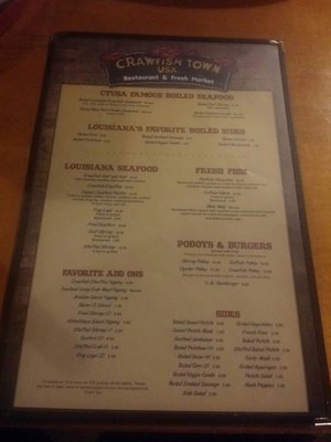 Menu photo 6 Crawfish Town USA Breaux Bridge, LA Menu photo 6 Crawfish Town USA Breaux Bridge, LA