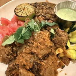Peruvian Braised Beef and Smashed Gold Potato Peruvian Braised Beef and Smashed Gold Potato