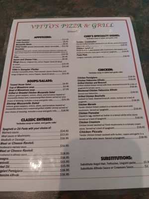 Menu photo 2 Vitto's Pizza & Grill Garland, TX Menu photo 2 Vitto's Pizza & Grill Garland, TX