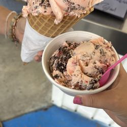 Fat Mike's Barbecue & Ice Cream - Traverse City Cherry Fudge 1 scoop