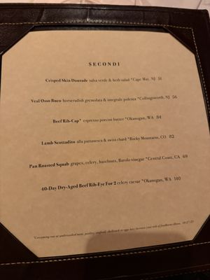 Menu photo 4 Babbo New York, NY
