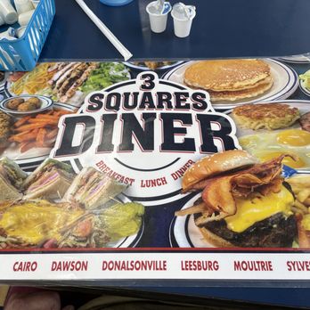 3 Squares Diner - Front of the new menu - Diners Near Me - Sylvester, Georgia 3 Squares Diner - Front of the new menu - Diners Near Me - Sylvester, Georgia