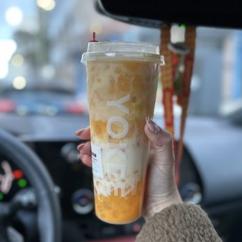 Yokee Milk Tea - Mango pomelo sago - Bubble Tea Near Me - Oakland, California Yokee Milk Tea - Mango pomelo sago - Bubble Tea Near Me - Oakland, California