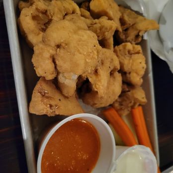 Trail House Kitchen & Bar - Fried cauliflower, sauce on the side - Bars Near Me - North Adams, Massachusetts Trail House Kitchen & Bar - Fried cauliflower, sauce on the side - Bars Near Me - North Adams, Massachusetts