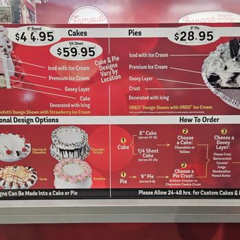 Bruster's Real Ice Cream - Cake Menu - Desserts Near Me - Whittier, California Bruster's Real Ice Cream - Cake Menu - Desserts Near Me - Whittier, California