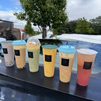 Junenov Tea - Taro MT, Hokkaido MT w/ Seasalt Kreama, Matcha Oreo Brule and Guava Lime Tea - Bubble Tea Near Me - Pleasant Hill, California