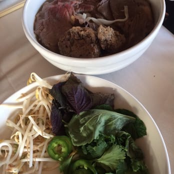 Soba - Pho with meatballs and brisket, not so good. - Asian Fusion Near Me - Pittsburgh, Pennsylvania