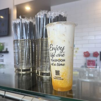 Teaspoon - Silky Mango - Bubble Tea Near Me - Santa Clara, California Teaspoon - Silky Mango - Bubble Tea Near Me - Santa Clara, California