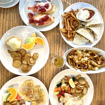 Chez Francois Restaurant - a variety of plates of food - French Near Me - Canmore, Alberta Chez Francois Restaurant - a variety of plates of food - French Near Me - Canmore, Alberta