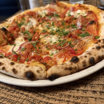 Pizza Antica - Spicy sausage pizza yummy - Pizza Near Me - San Jose, California