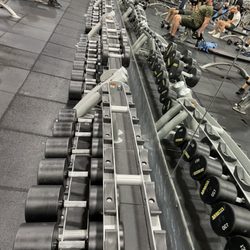Fitness Connection - So many people in the gum, there may be no dumbbells or weight plates left to workout with.