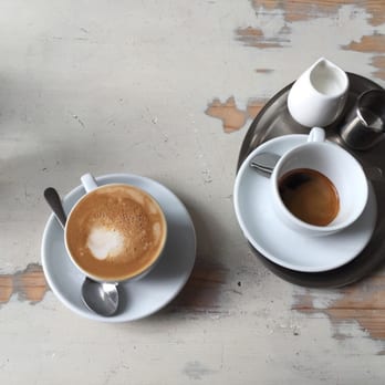 Tricafe - Almond milk cappuccino and an Americano. - Cafes Near Me - Prague, Puerto Rico
