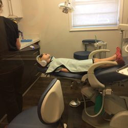 Red Apple Pediatric Dental Team - My son, watching Moana in his sunglasses as he waits for his teeth to be cleaned. :-)
