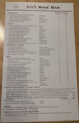 Menu photo 6 Kork Wine Bar Georgetown, TX Menu photo 6 Kork Wine Bar Georgetown, TX