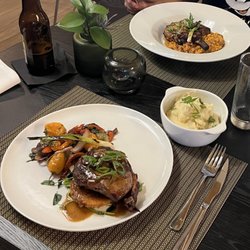 New York Steakhouse - Filet and pork chops   AWESOME!