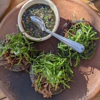 Fauna - Blue corn tostados also prepared vegetarian style - Mexican Near Me - Guadalupe, BCN