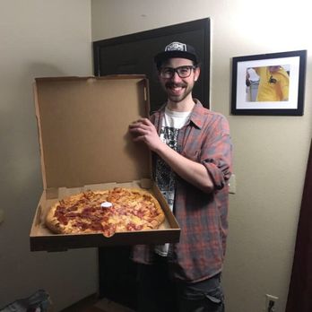Boomer's Wall Street Pizza - Riley, with my pizza! - Pizza Near Me - Sandy, Oregon Boomer's Wall Street Pizza - Riley, with my pizza! - Pizza Near Me - Sandy, Oregon