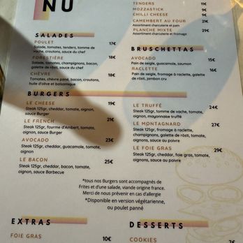 La Guinguette Cannoise - Menu - Burgers Near Me - Cannes, 06