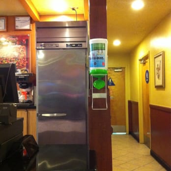 Shakey's Pizza Parlor - Bathroom entrances and Sani-wipes... - Pizza Near Me - Norwalk, California