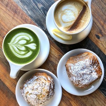 Coat Check Coffee - Matcha latte, pistachio latte, almond croissant and chocolate almond croissant - Coffee & Tea Near Me - Indianapolis, Indiana Coat Check Coffee - Matcha latte, pistachio latte, almond croissant and chocolate almond croissant - Coffee & Tea Near Me - Indianapolis, Indiana