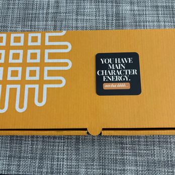 Waffadilla - Outside of box with a sticker - Waffles Near Me