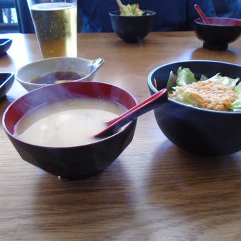Sushi Kabuki - Miso soup and salad - Sushi Bars Near Me - Herndon, Virginia