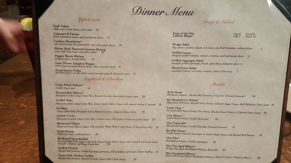 Menu photo 5 Copper Creek Restaurant - Abilene Abilene, TX
