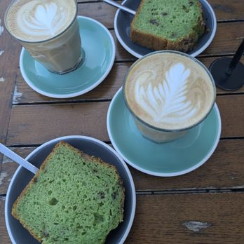 Cafe Smitten - Maple lattes and slices of the pistachio bread. - Breakfast & Brunch Near Me - Bakersfield, California