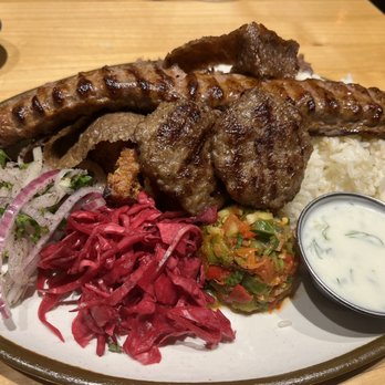MezzeMe - Governor's (Mix Kebap) Plate - Mediterranean Near Me - Austin, Texas MezzeMe - Governor's (Mix Kebap) Plate - Mediterranean Near Me - Austin, Texas