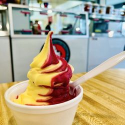 The Highland Queen - Pineapple & pomegranate Dole whip twist