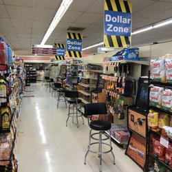 Bi-Lo - Gambling machines in the isles with the merchandise.