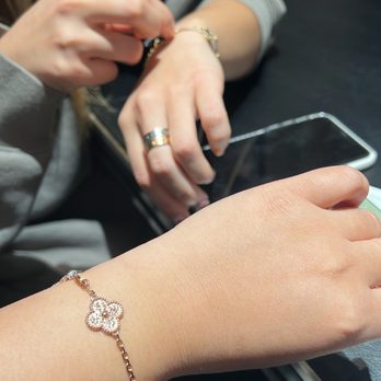 Van Cleef & Arpels - Vintage hammered rose gold 5 motif bracelet - Watches Near Me - New York, New York Van Cleef & Arpels - Vintage hammered rose gold 5 motif bracelet - Watches Near Me - New York, New York