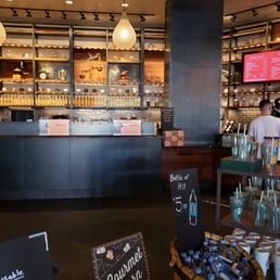 the inside of a coffee shop