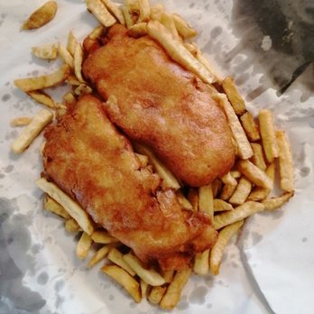 British Fish & Chips-Shady Rest - 2 pieces of cod - Seafood Near Me - Kelowna, British Columbia British Fish & Chips-Shady Rest - 2 pieces of cod - Seafood Near Me - Kelowna, British Columbia