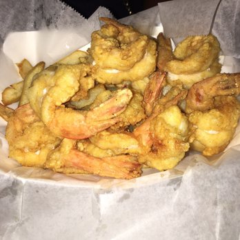 Two Fish Crab Shack - Fried shrimp basket. Fries were good too. - Seafood Near Me - Chicago, Illinois
