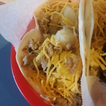 7taco - Sausage egg potato and cheese - Tacos Near Me - Houston, Texas