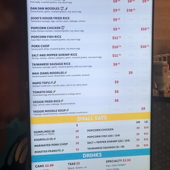 Jojo's Kitchen: Taiwan Eats - Menu - Taiwanese Near Me - Rancho Cucamonga, California