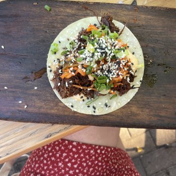 Dos Santos - Korean Beef Barbacoa taco - Mexican Near Me - Denver, Colorado Dos Santos - Korean Beef Barbacoa taco - Mexican Near Me - Denver, Colorado