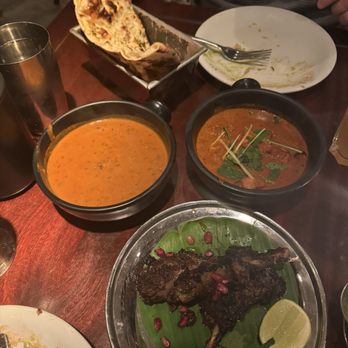 Dishoom - Lamb chops, ruby chicken, garlic nann, black dahl - Indian Near Me - London, XGL Dishoom - Lamb chops, ruby chicken, garlic nann, black dahl - Indian Near Me - London, XGL